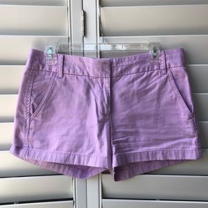 J Crew Lavender Chino Shorts